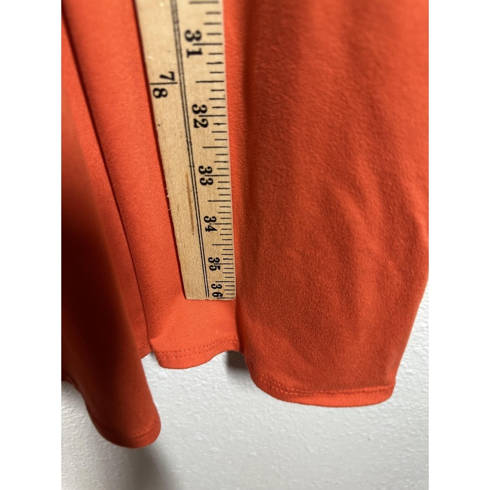 Harlow & Rose Dress Womens Large Orange Sleeveless A-Line Swing Keyhole Back - Picture 5 of 6